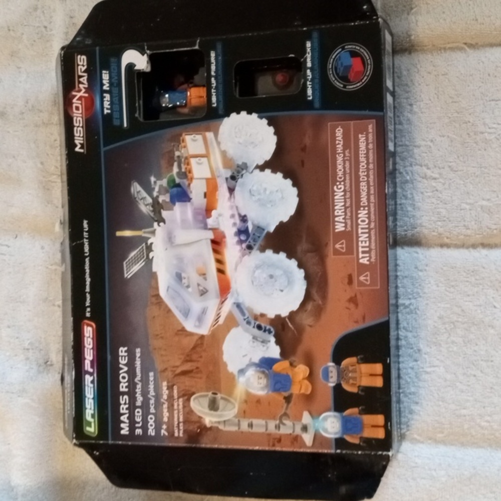 Mars Rover Laser Pegs